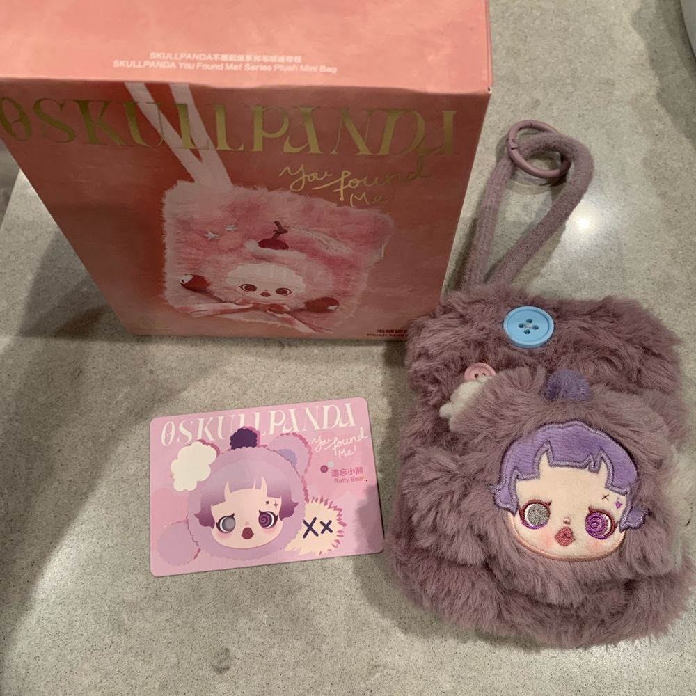 Skullpanda You Found Me Plush Mini Bag - Ratty Bear